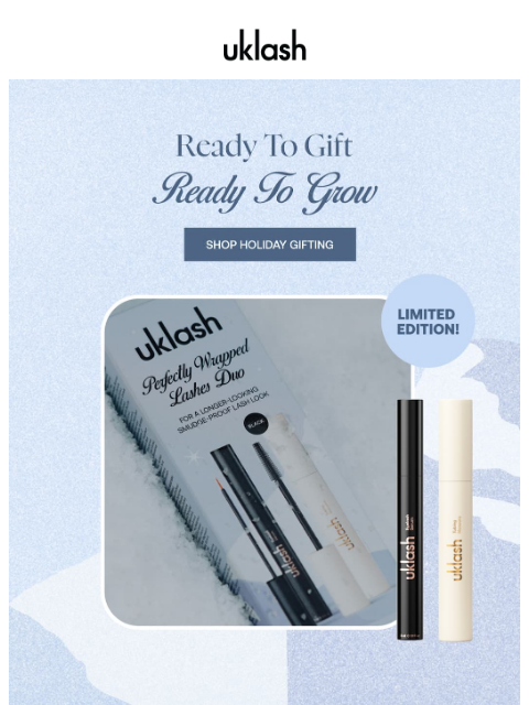 uklash newsletter: NEW IN 🎁 Limited-Edition Holiday Gift Sets!