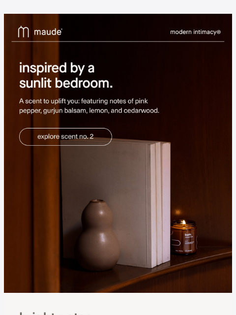 getmaude newsletter: a scent that’s personal.