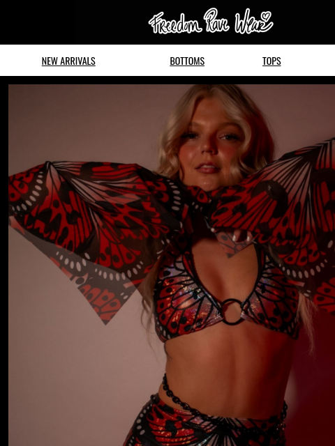 freedomravewear newsletter: NEW Lacewing