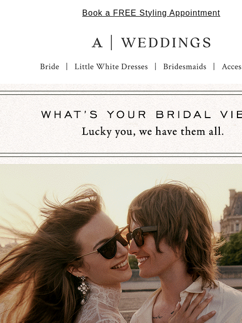 anthropologie newsletter: Which bridal style speaks to you? ✨