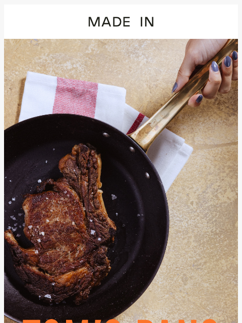 madeincookware newsletter: Tom’s Iconic Frying Pan Is Back