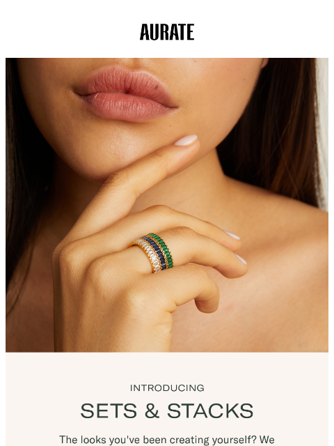 auratenewyork newsletter: Introducing Sets & Stacks