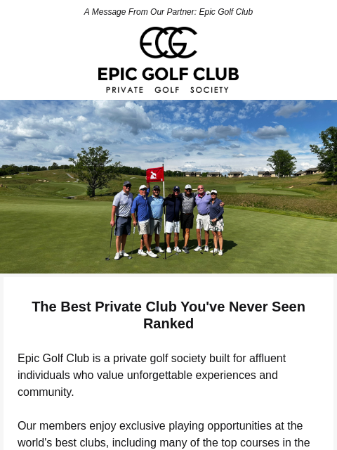 golfdigest newsletter: What If the Best Golf Club Was One You'd Never Hea...