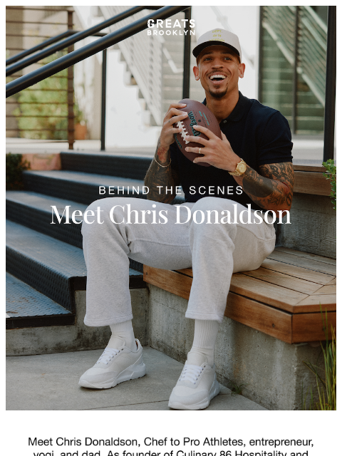 greatsbrand newsletter: In the shoes of Chef Chris Donaldson