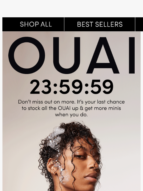 theouai newsletter: Last chance to shop more & get more
