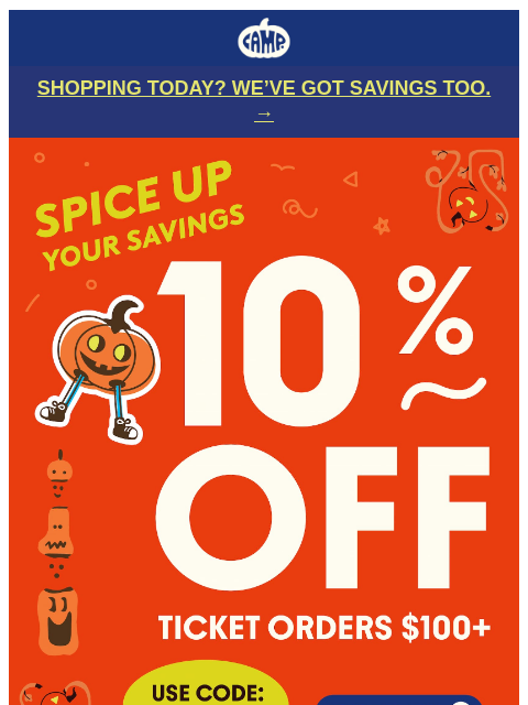 camp newsletter: Since you’re already shopping… 👀