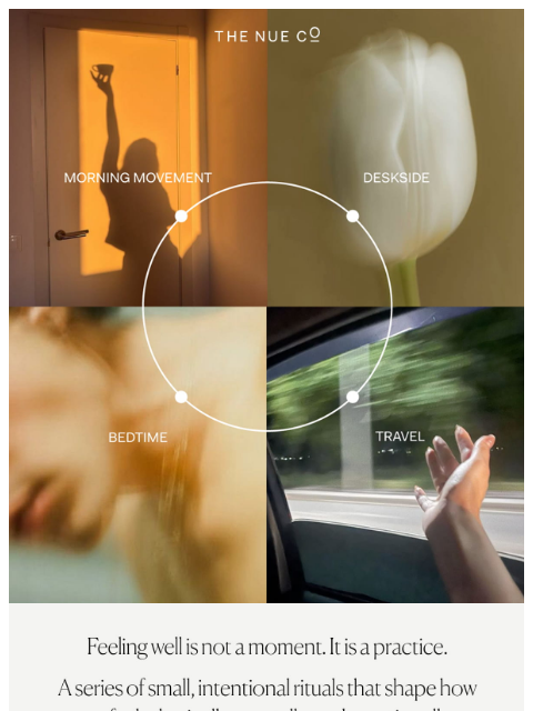 thenueco newsletter: Take a moment for yourself.