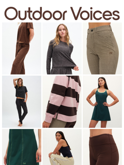 outdoorvoices newsletter: FEELING FALL-ISH