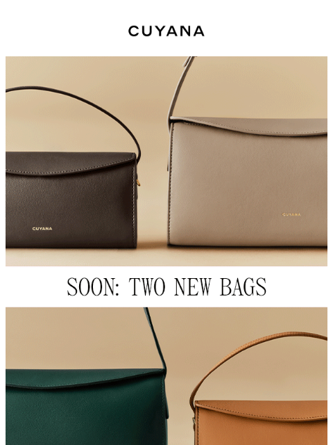 cuyana newsletter: Two New Bags