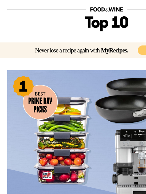 foodandwine newsletter: Starts Now: Amazon's Massive October Prime Day Sal...