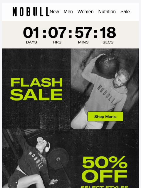 nobullproject newsletter: ⚡️ Flash Sale: 50% Off