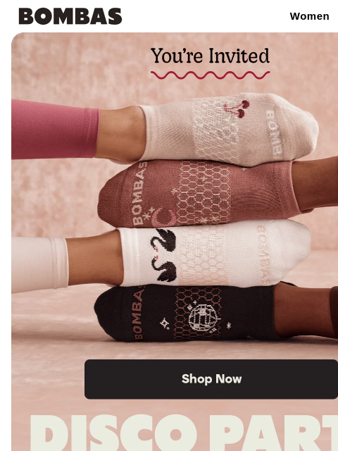 bombas newsletter: New Socks for Festive Fun 🪩