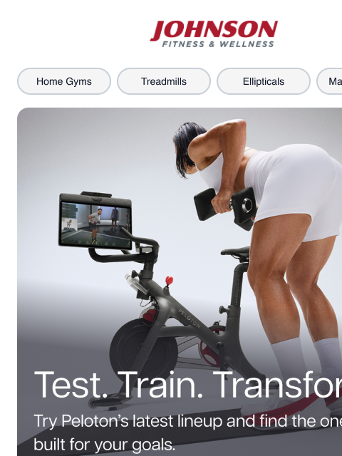 johnsonfit newsletter: Find Your Fit with the New Peloton Lineup