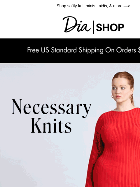 dia newsletter: Just In: Sweater Dresses 🤍