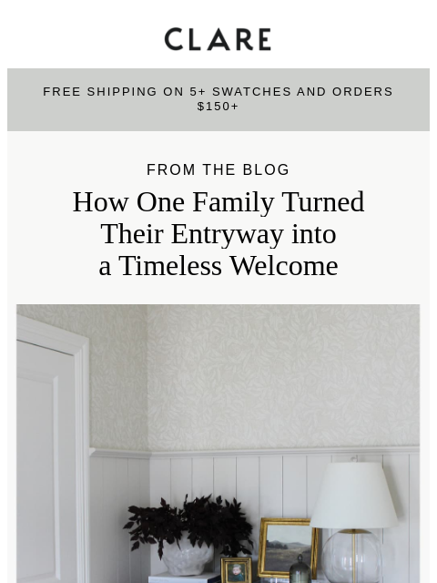 clare newsletter: Simple Changes, Big Impact: Entryway Makeover Insp...