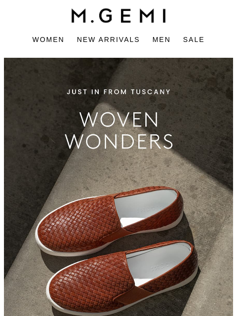 mgemi newsletter: Handwoven In Italy
