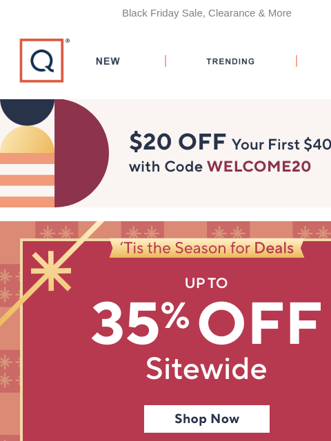qvcemail newsletter: ’Tis the Season! Up to 35% Off Sitewide