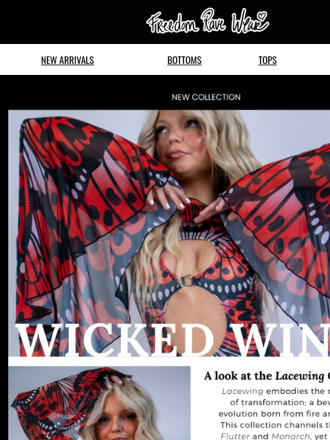 freedomravewear newsletter: Wicked Never Looked This Good.
