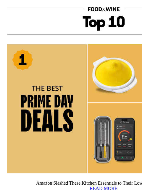 foodandwine newsletter: Amazon Kitchen Deals Hit Their Lowest Prices Ever