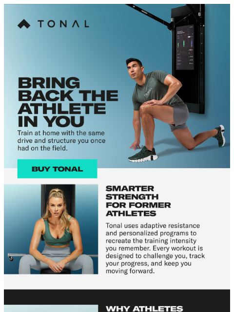 tonal newsletter: Rediscover your edge with Tonal