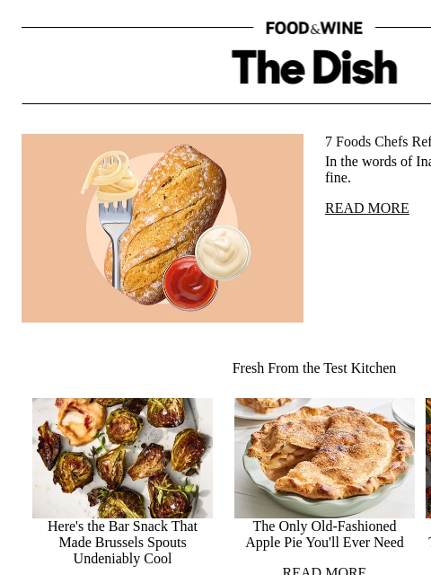 foodandwine newsletter: 7 Foods Chefs Refuse to Cook