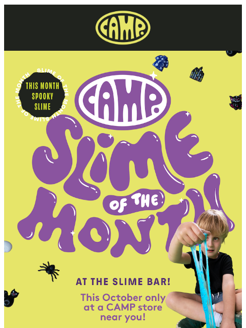 camp newsletter: Boo! Slime just got spooky 👻