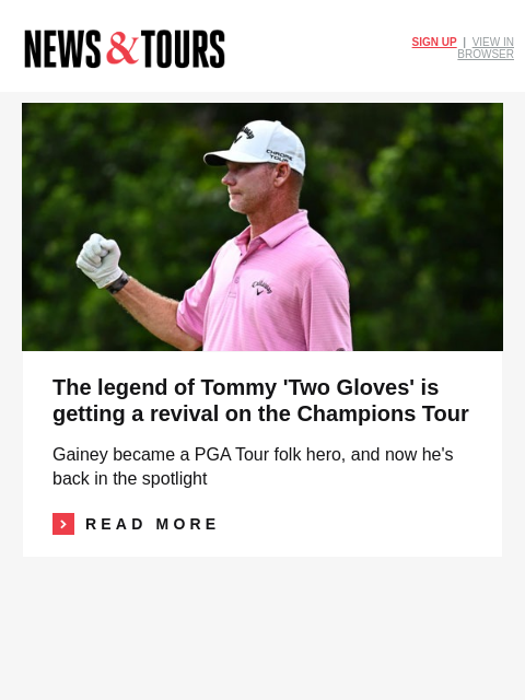 golfdigest newsletter: The latest hint of Tiger’s possible return