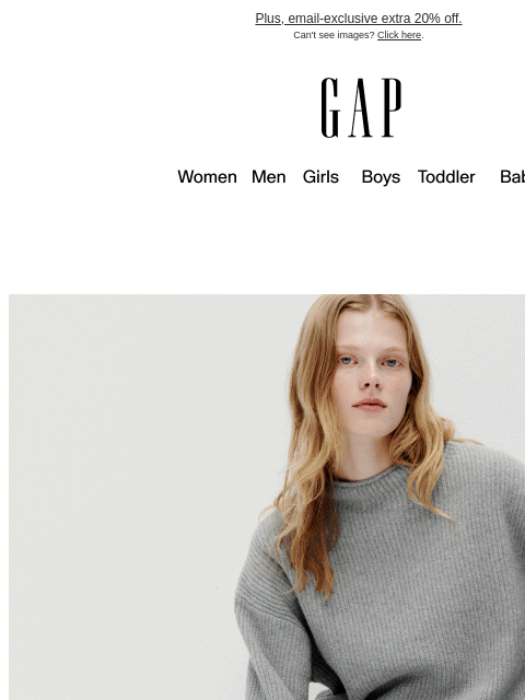 gap newsletter: You've unlocked 40–60% off for the long weekend