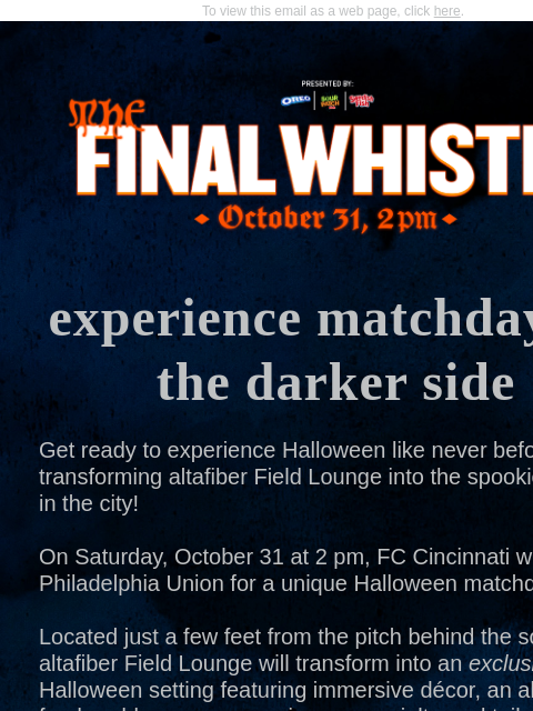 fccincinnati newsletter: Matchday is getting a darker side