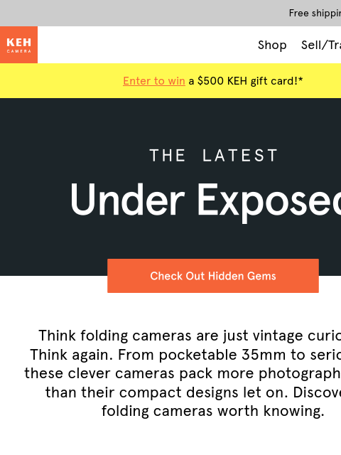 keh newsletter: Under Exposed: 7 folding cameras to know
