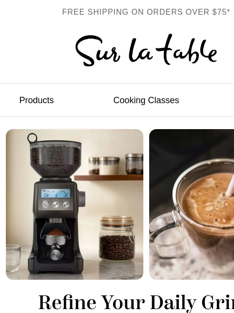 surlatable newsletter: ☕️ Your best cup yet starts with the grind.