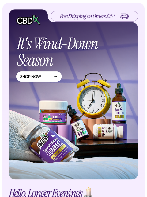 cbdfx newsletter: Your new wind-down ritual is here 🌒