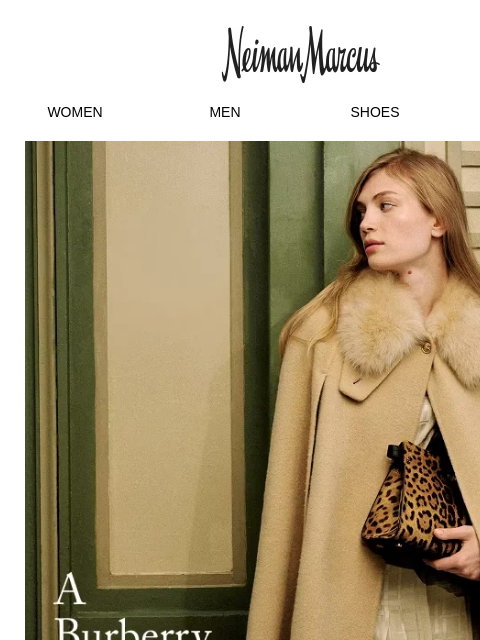 neimanmarcus newsletter: Forecast calls for Burberry