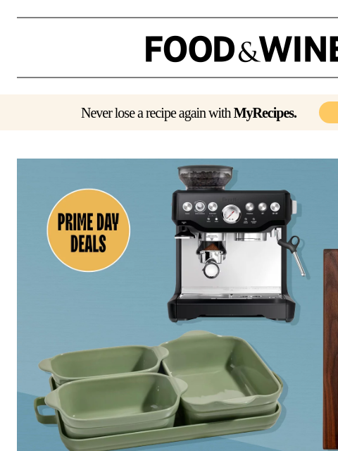foodandwine newsletter: Act Fast! Prime Day Deals From Top Brands Expire a...