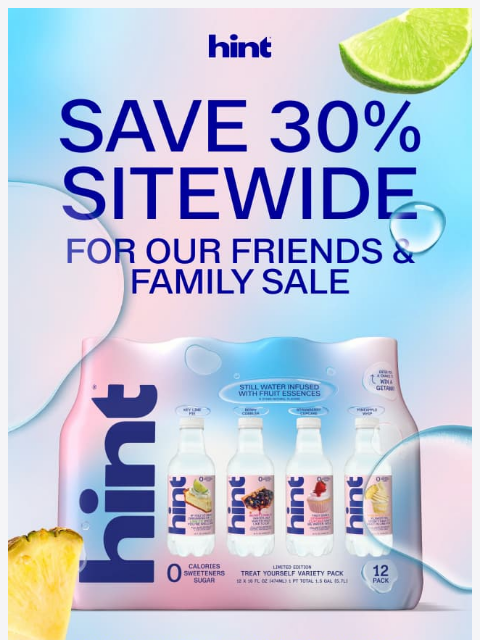 drinkhint newsletter: Get 30% off & first dibs on our Treat Yourself pac...