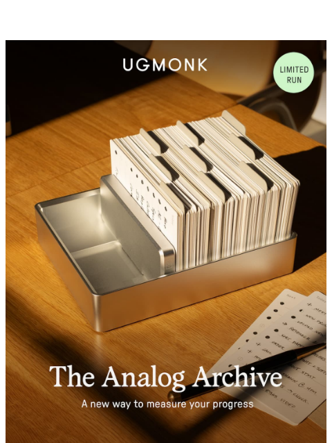ugmonk newsletter: The missing piece