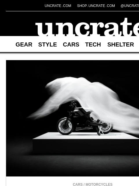 uncrate newsletter: Brabus x Fragment Urban-E Electric Motorcycle & mo...