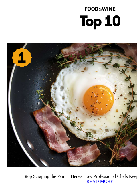 foodandwine newsletter: Stop Scraping the Pan — Chefs Swear by This Trick