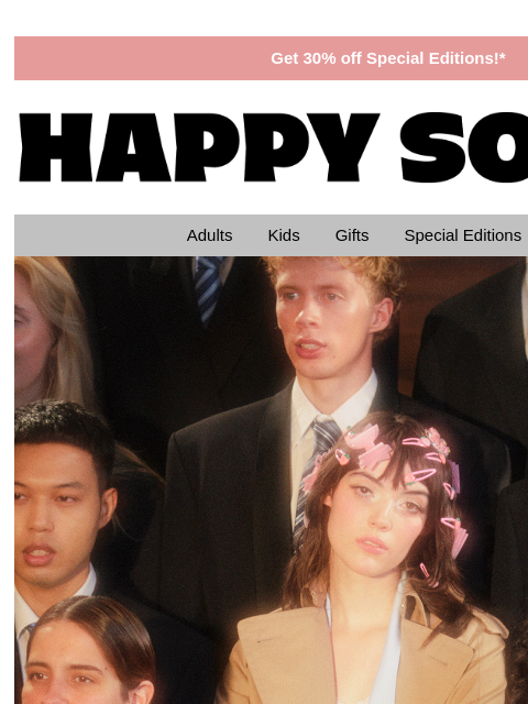 happysocks newsletter: New In: Holiday Collection!