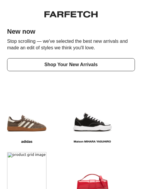 farfetch newsletter: New in, edited for you