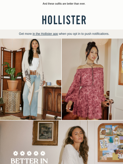 hollisterco newsletter: Boho is so back.