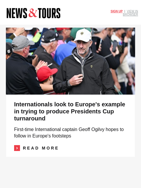 golfdigest newsletter: The Skins Game returns — with a twist