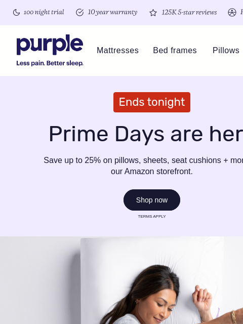 purple newsletter: Prime Day deals are here—ends tonight.