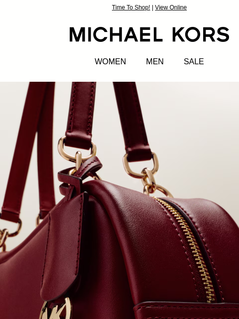 michaelkorsmail newsletter: It’s On: Fall Faves Are An Extra 20% Off
