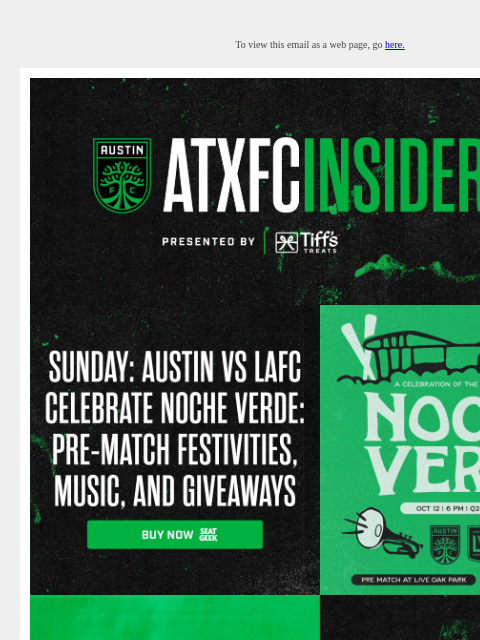 austinfc newsletter: ATXFC Insider: Austin FC vs LAFC, Celebrate Noche ...