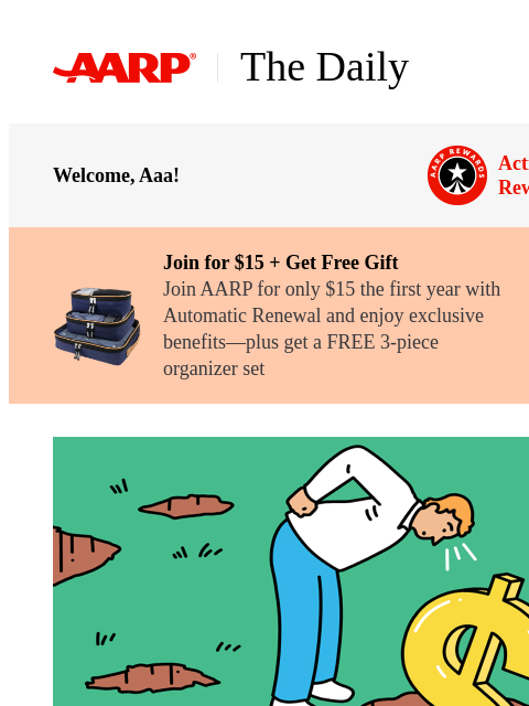 aarp newsletter: The Daily — 25 Great Ways to Avoid Hidden Fees