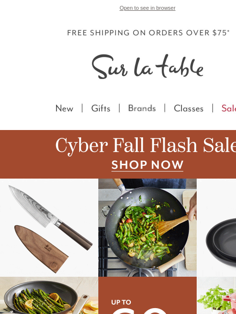 surlatable newsletter: It's On⚡Our Cyber Fall Flash Sale is Live!