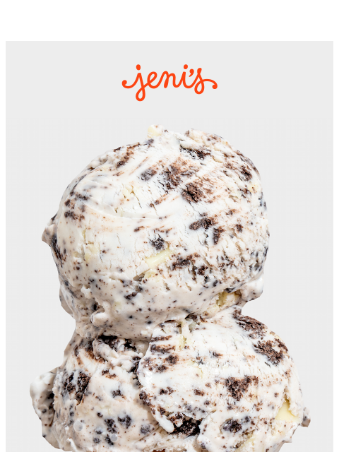jenis newsletter: Now scooping Cookies in Cream!