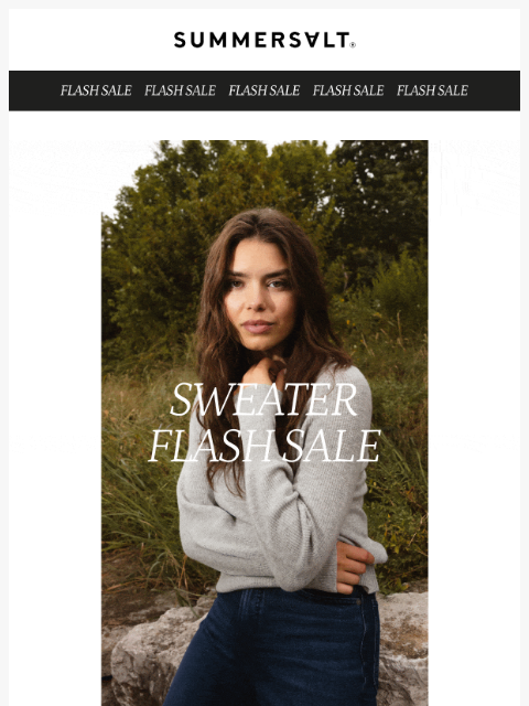 summersalt newsletter: Coziest Flash Sale Yet