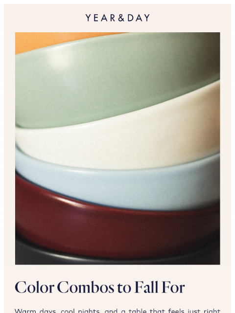 yearandday newsletter: Fall’s best color combos
